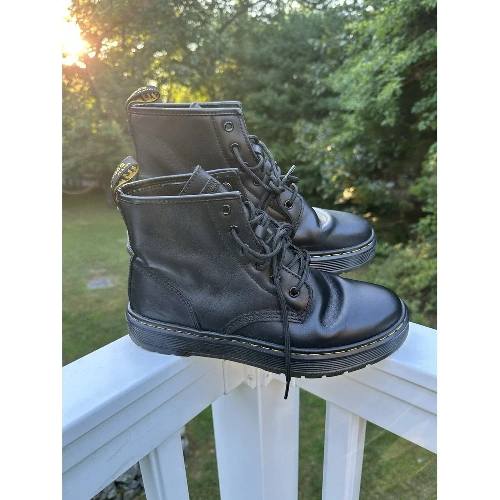 Dr Martens Air Walk Brookline Chukka Eye Boot Mens Size 9 Black Leather